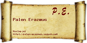 Palen Erazmus névjegykártya